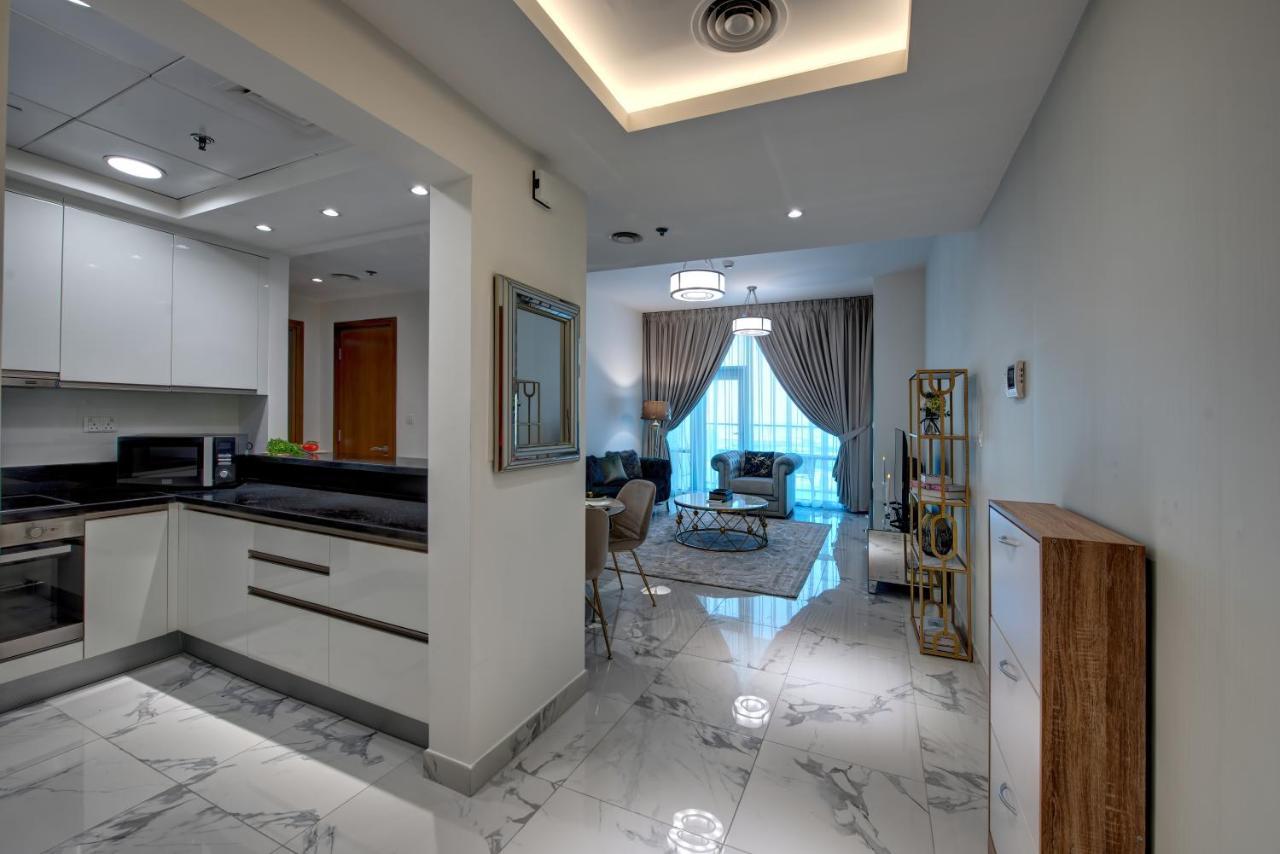 Durrani Homes - Lux 1Br At Al Habtoor Amna Tower Дубай Екстериор снимка
