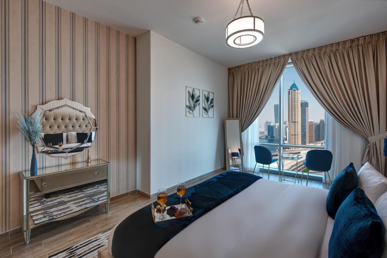 Durrani Homes - Lux 1Br At Al Habtoor Amna Tower Дубай Екстериор снимка