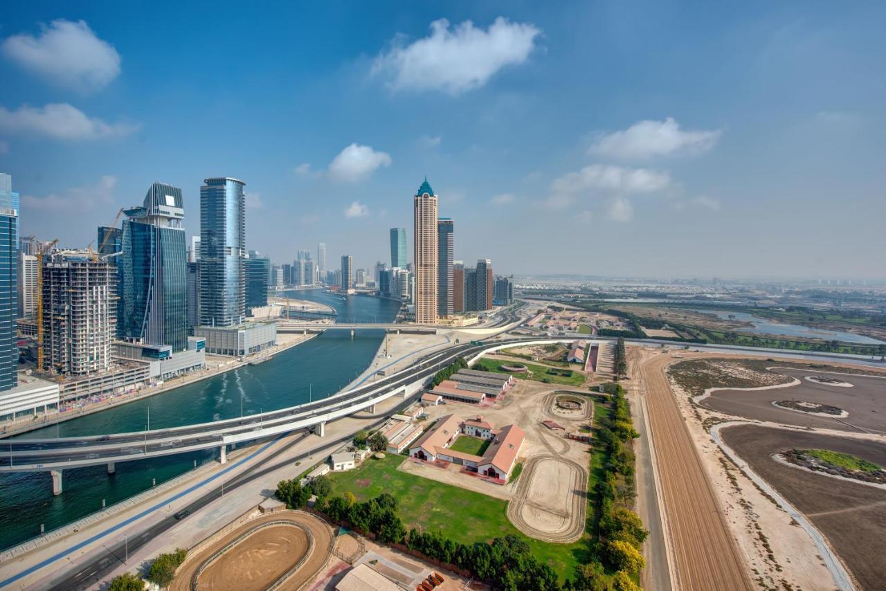 Durrani Homes - Lux 1Br At Al Habtoor Amna Tower Дубай Екстериор снимка